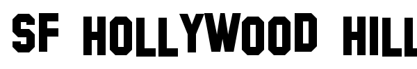 SF Hollywood Hills font preview